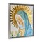 Stupell Industries Holy Mary In Gold Floating Frame, design by Franklyn Gregory